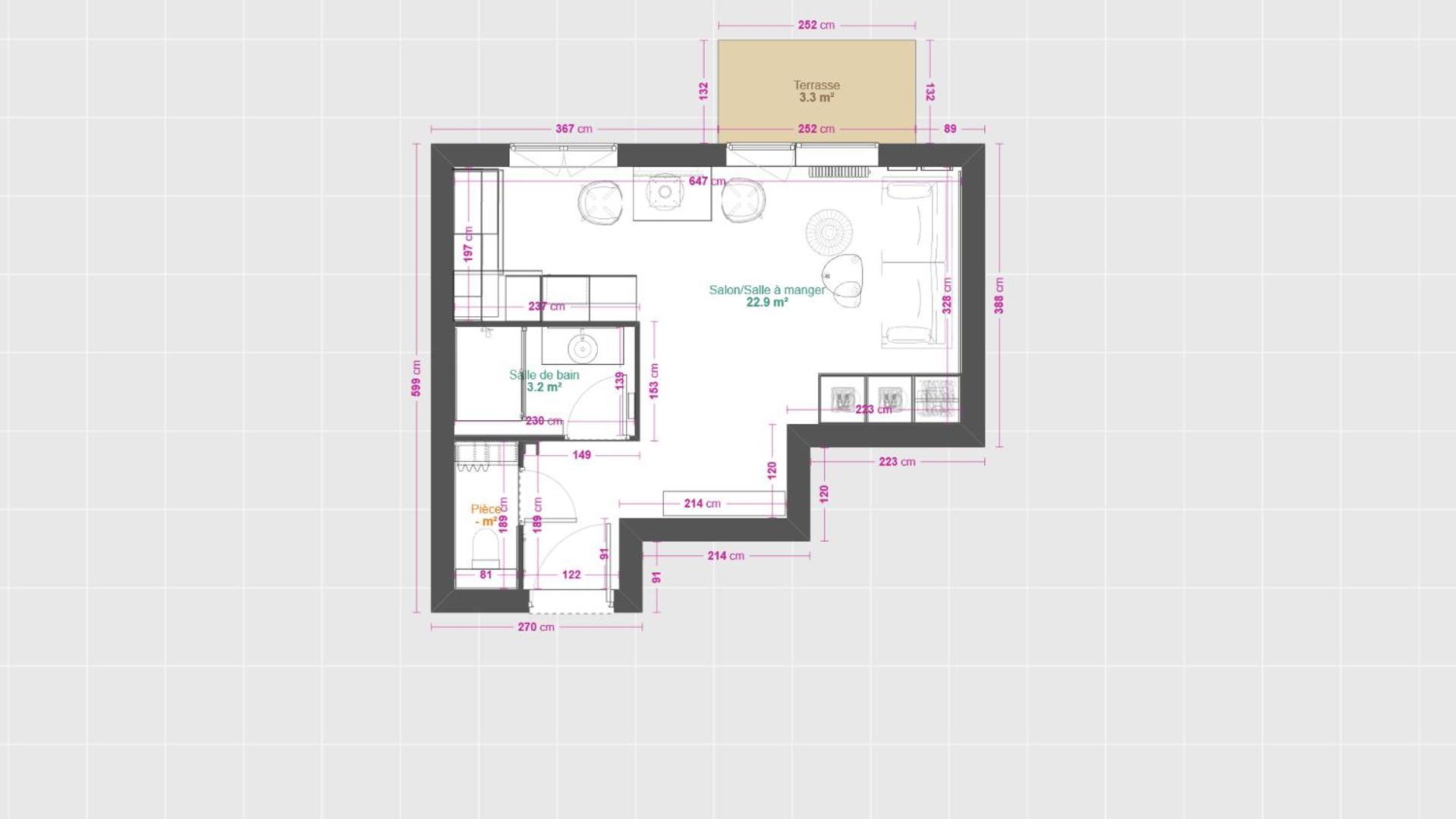 Meuble 3 Etoiles - Piscine- Balcon - Tennis Appartement *